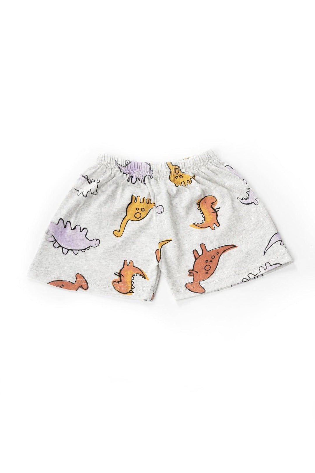 Mustard Orange Dino Print Co-ord Set - Urbanrac