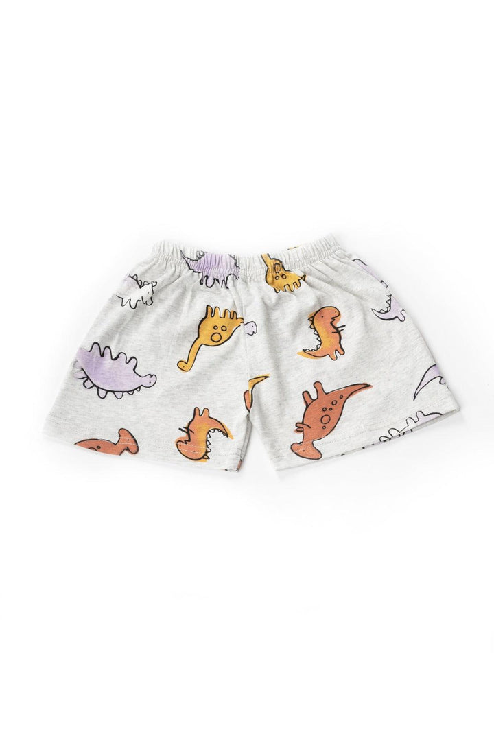 Mustard Orange Dino Print Co-ord Set - Urbanrac