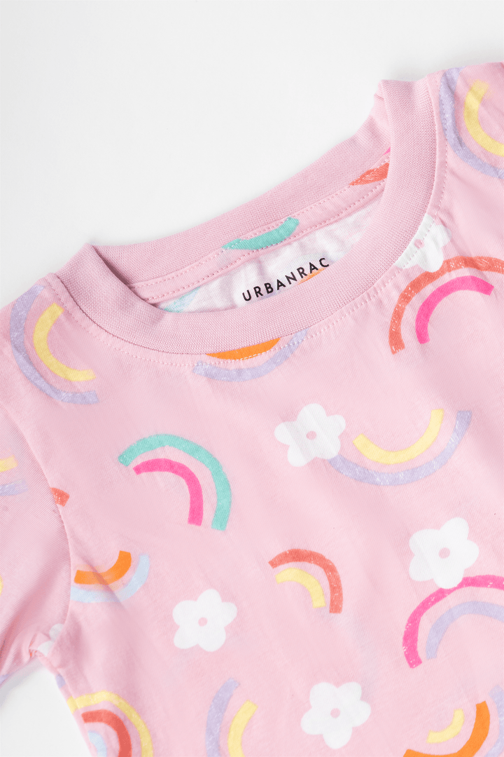 Rainbow print 100% cotton T-Shirt - Urbanrac