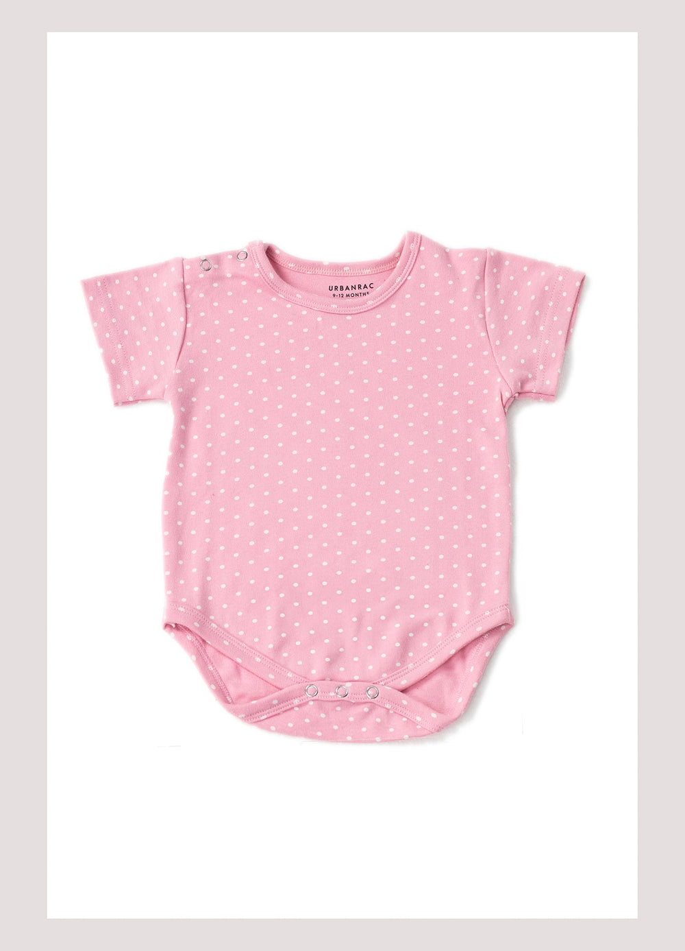 2 Pack Onesies - Pink Polka Dots + floral Print - Urbanrac