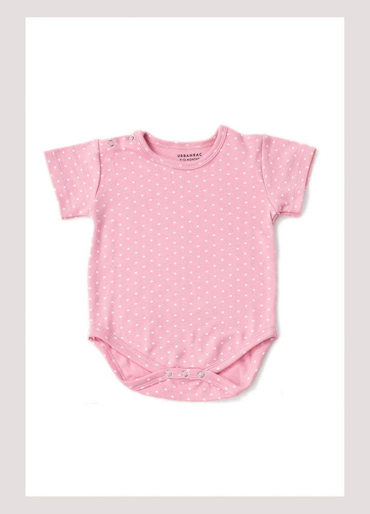 2 Pack Onesies - Pink Polka Dots + floral Print - Urbanrac
