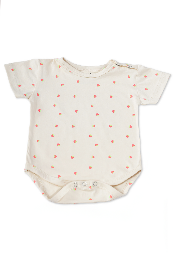 2 Pack Onesies - Strawberry Print + Grey print - Urbanrac
