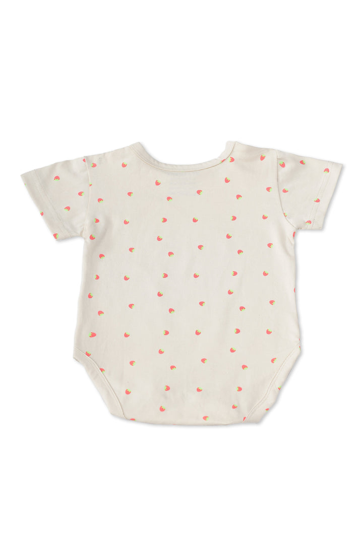 2 Pack Onesies - Strawberry Print + Grey print - Urbanrac