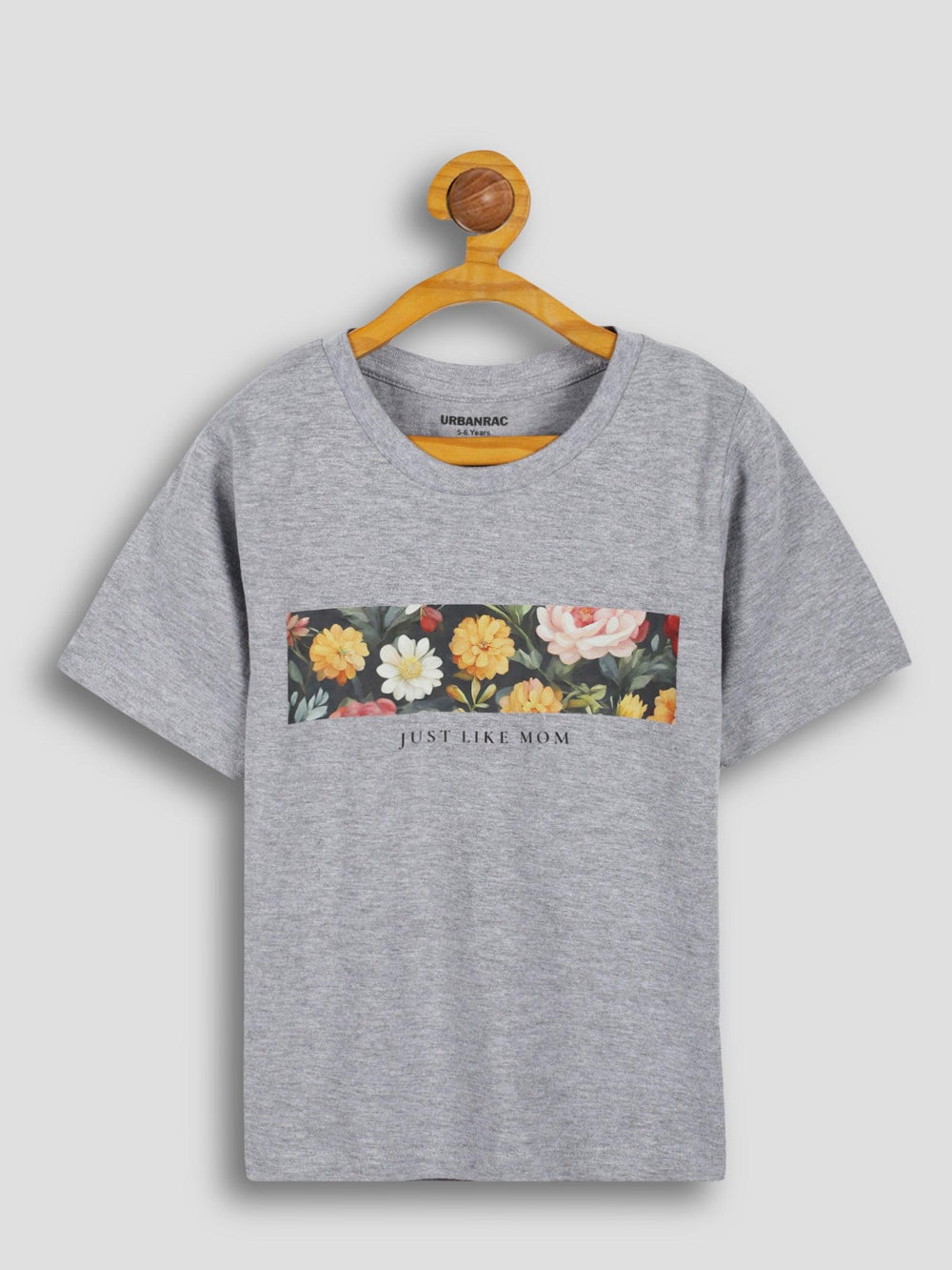 Floral Just Like Mom print T-shirt - Urbanrac