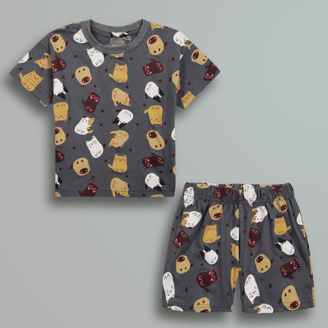 100% Cotton Co-Ord Sets | Little Kids | Pets - Urbanrac