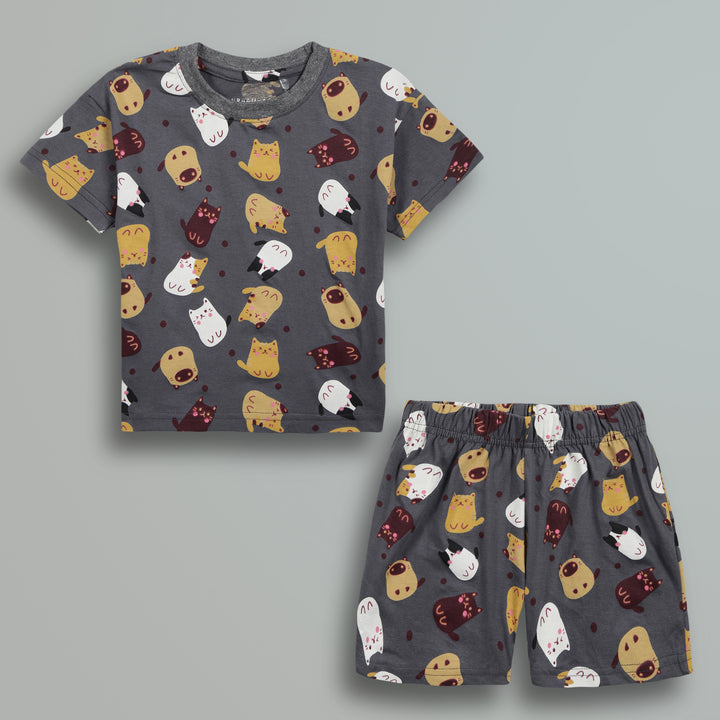 100% Cotton Co-Ord Sets | Little Kids | Pets - Urbanrac