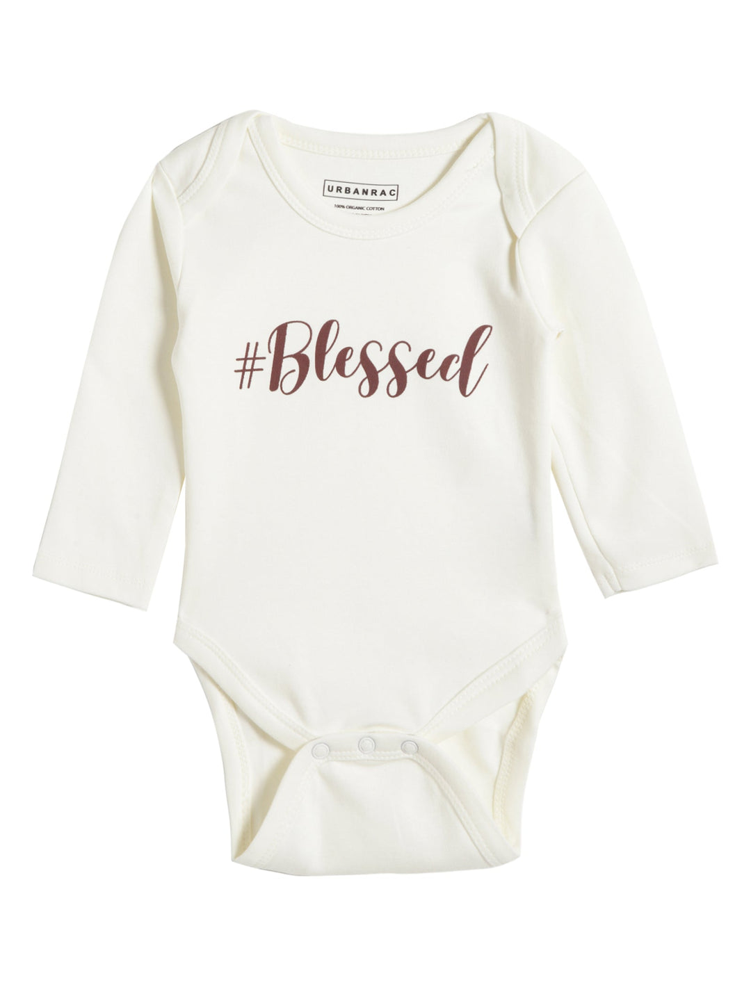 GOTS Certified Organic Cotton Full Sleeves Baby Onesies | Blessed - Urbanrac