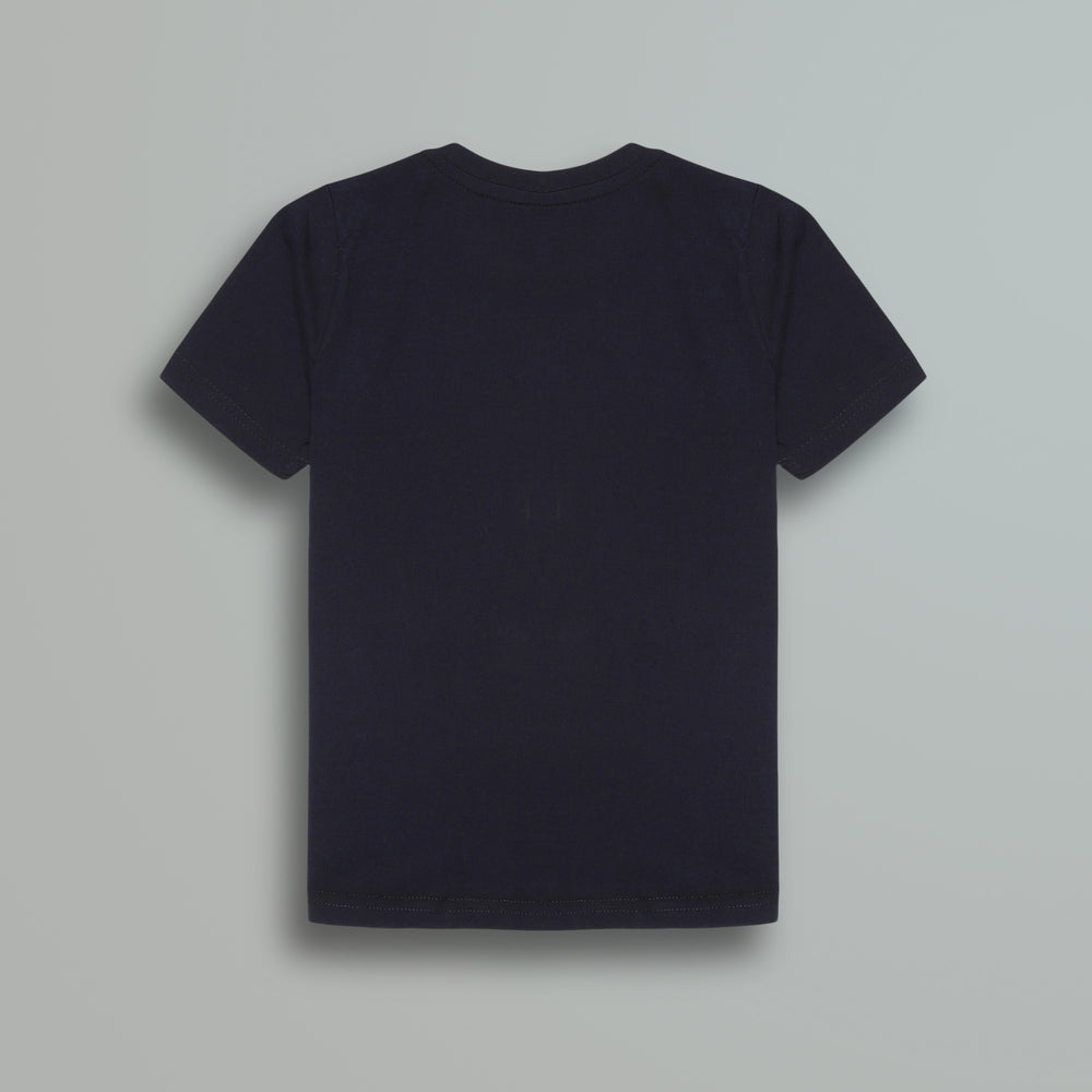 Navy Blue Play Print Boys T-Shirt - Urbanrac