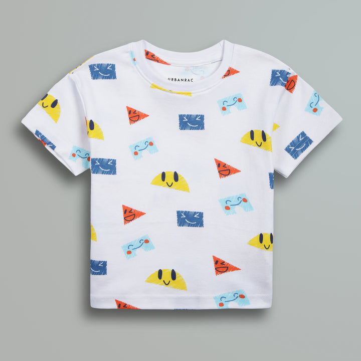 100% Cotton Co-Ord Sets | Little Kids | Shapes - Urbanrac