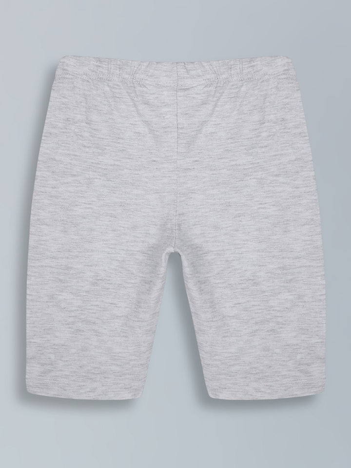 Girls Light Grey Cycling Shorts - Urbanrac