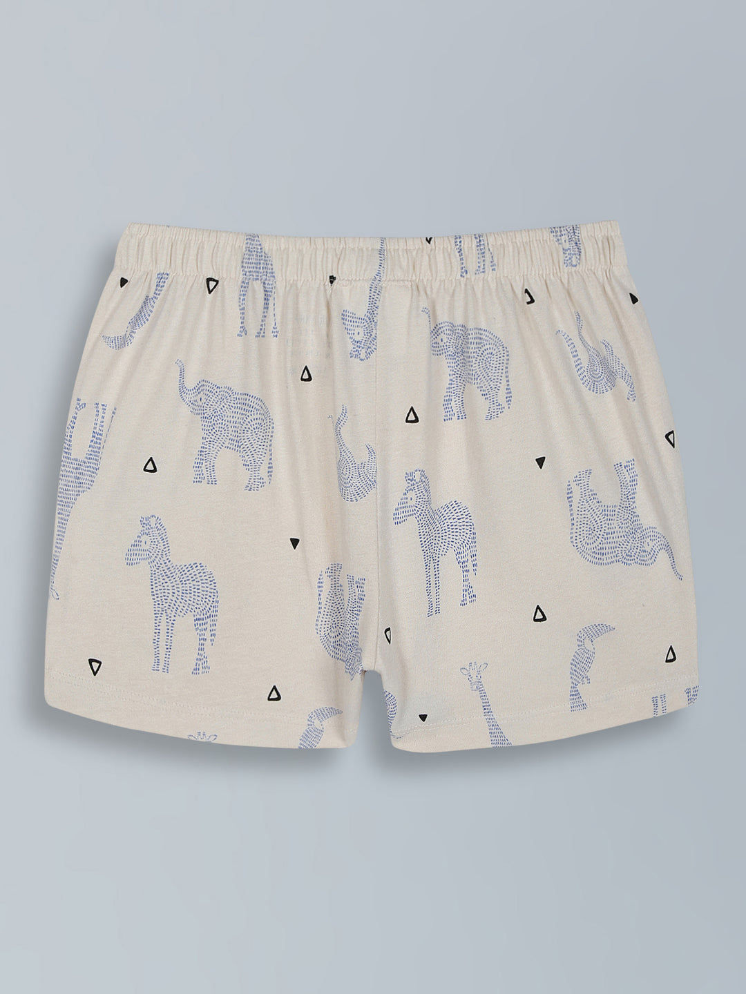 Girls Ivory Unique Zebra Print Shorts - Urbanrac