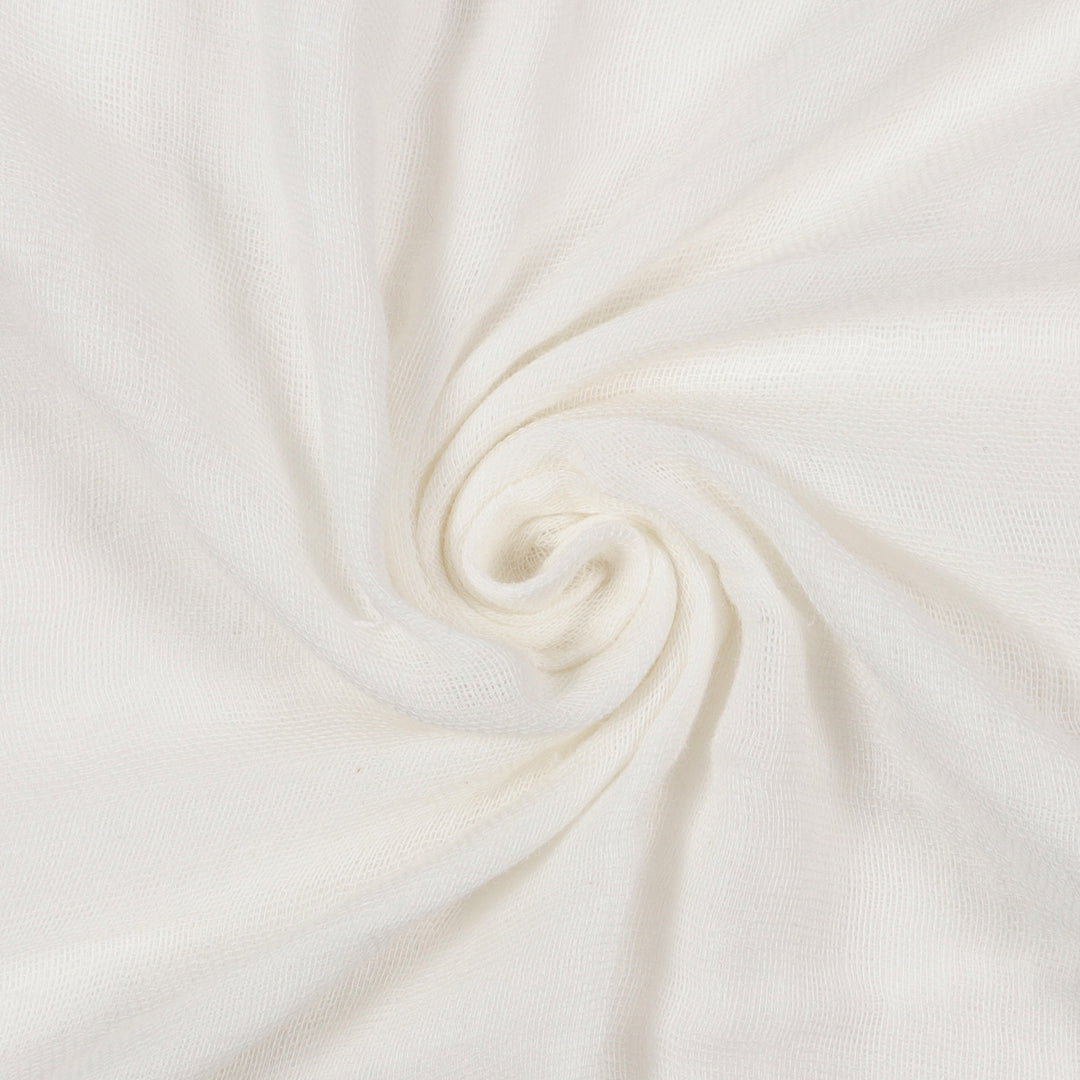 GOTS Certified Organic Muslin Baby Swaddle - White - Urbanrac