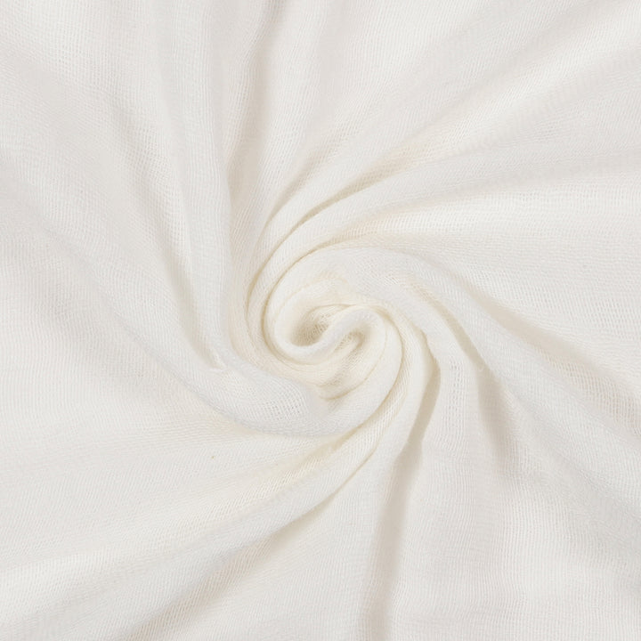 GOTS Certified Organic Muslin Baby Swaddle - White - Urbanrac