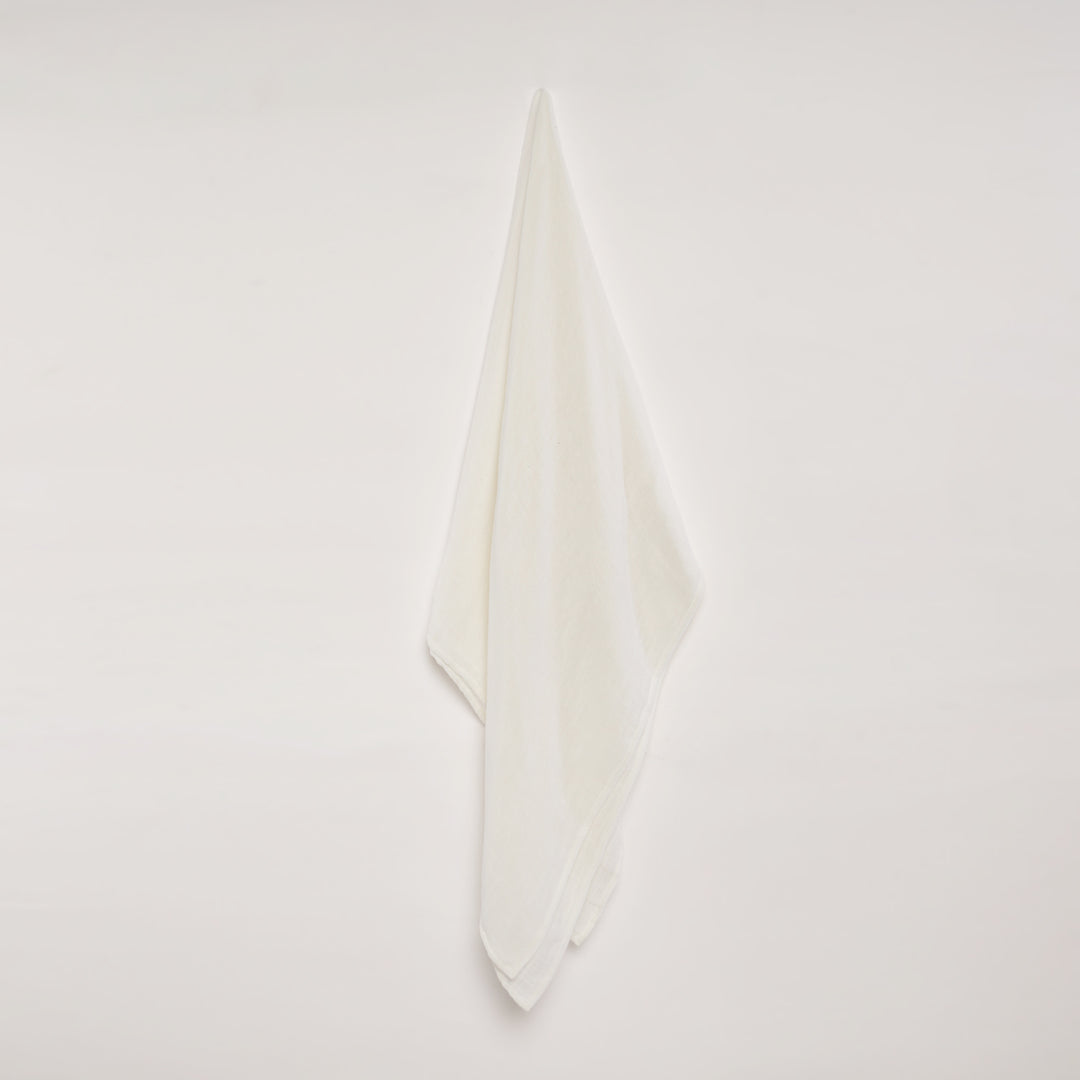 GOTS Certified Organic Muslin Baby Swaddle - White - Urbanrac