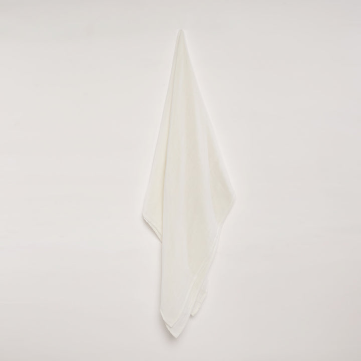 GOTS Certified Organic Muslin Baby Swaddle - White - Urbanrac