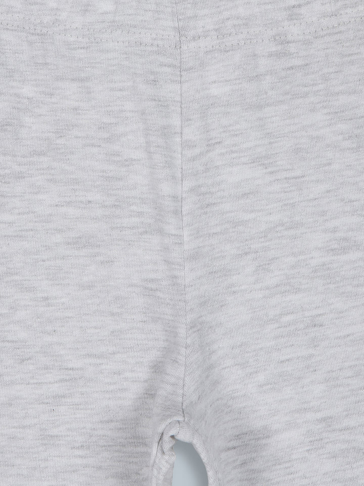 Girls Light Grey Cycling Shorts - Urbanrac