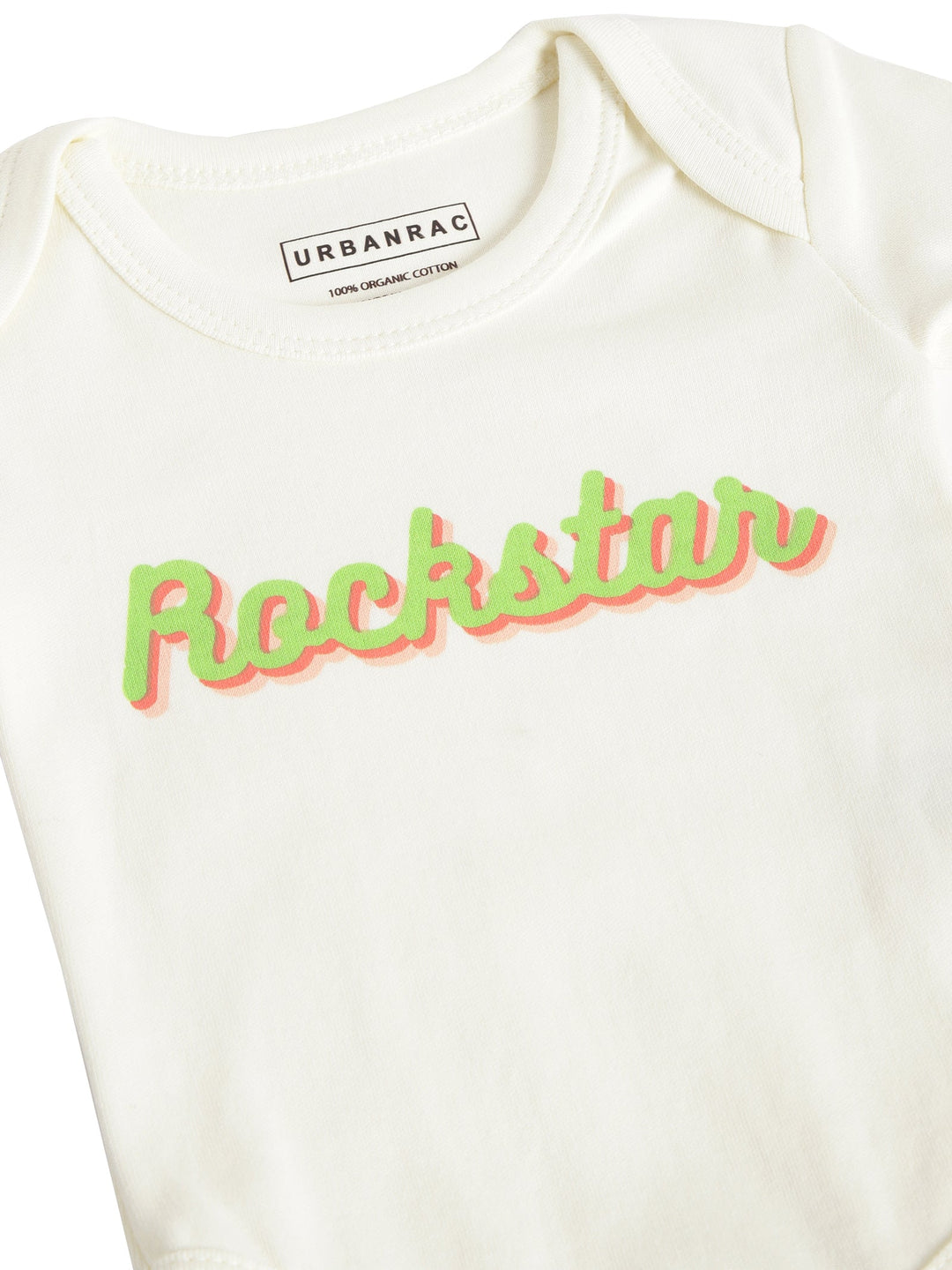 GOTS Certified Organic Cotton Full Sleeves Baby Onesies | Rockstar - Urbanrac