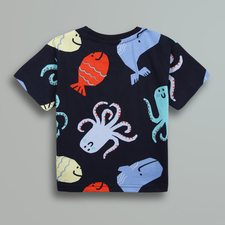 100% Cotton Co-Ord Sets | Little Kids | Sea Animals - Urbanrac