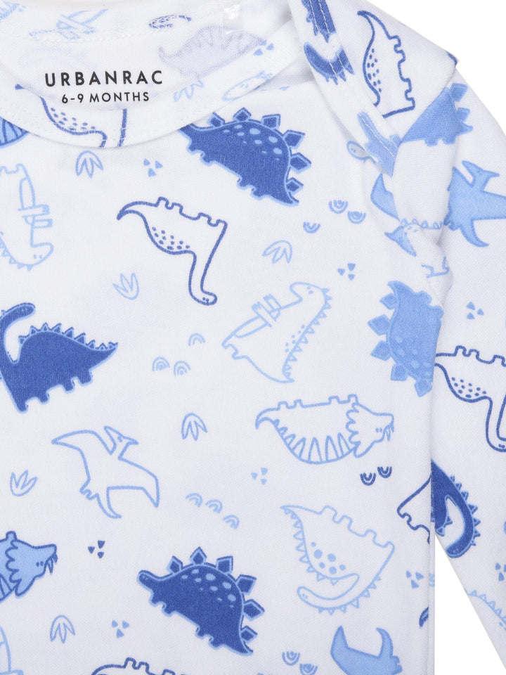 Onesies - Dino Print in Blue - Urbanrac