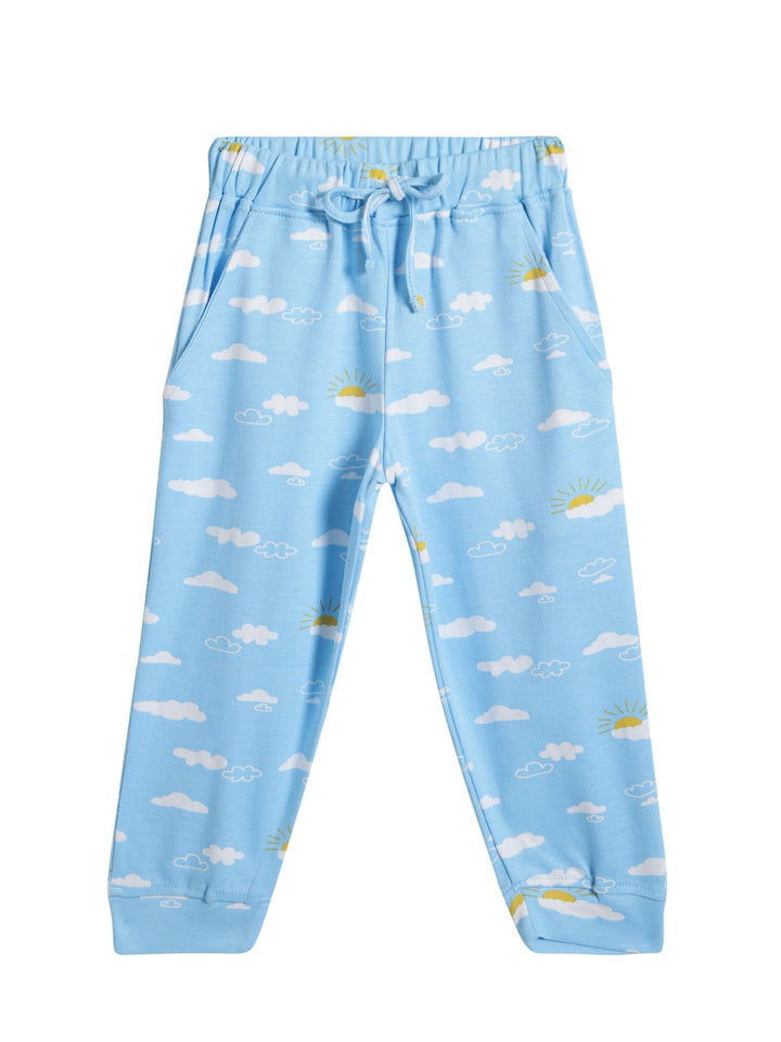 Organic Cotton Sleepwear Set for Toddlers| Cloud print - Urbanrac