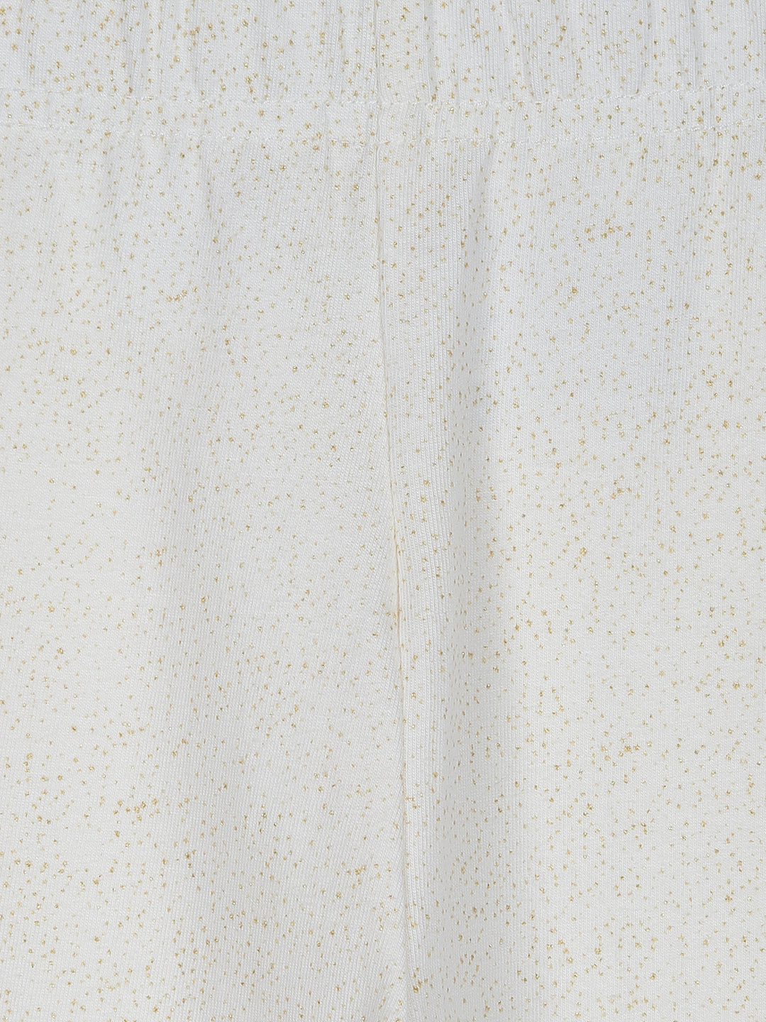 Elegant ivory gold sparkle leggings - Urbanrac