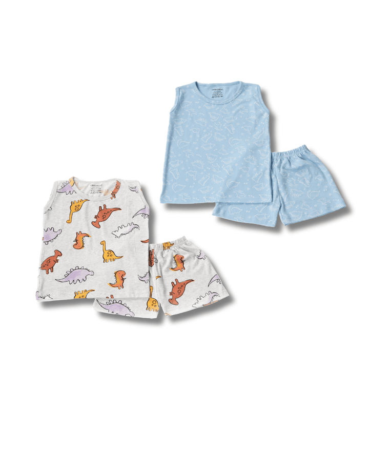 2 Pack Co-Ord Sets - Dino Prints - Urbanrac