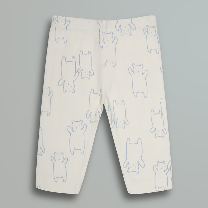 Cotton Onesies and Pant Set for Babies | Sleepwear | Bear Print - Urbanrac