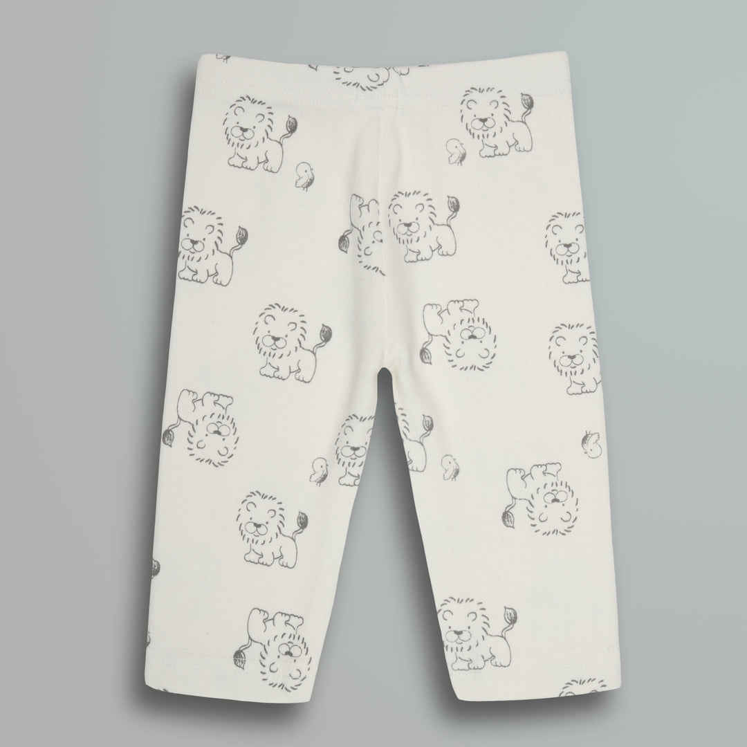 Cotton Onesies and Pant Set for Babies | Sleepwear | Lion Print - Urbanrac