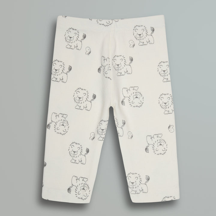 Cotton Onesies and Pant Set for Babies | Sleepwear | Lion Print - Urbanrac