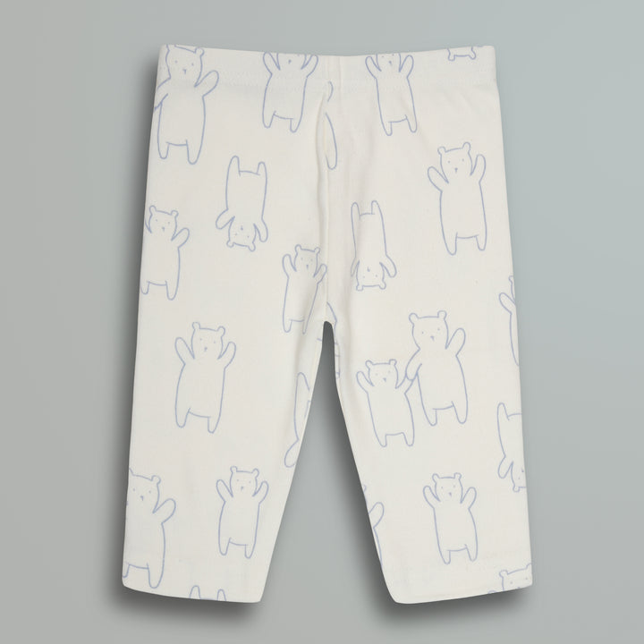 Cotton Onesies and Pant Set for Babies | Sleepwear | Bear Print - Urbanrac