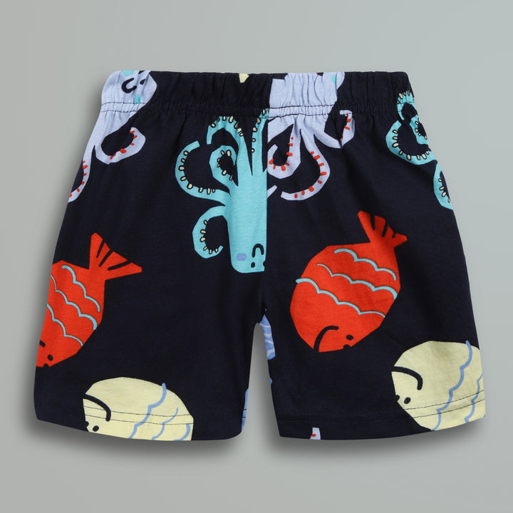 100% Cotton Co-Ord Sets | Little Kids | Sea Animals - Urbanrac