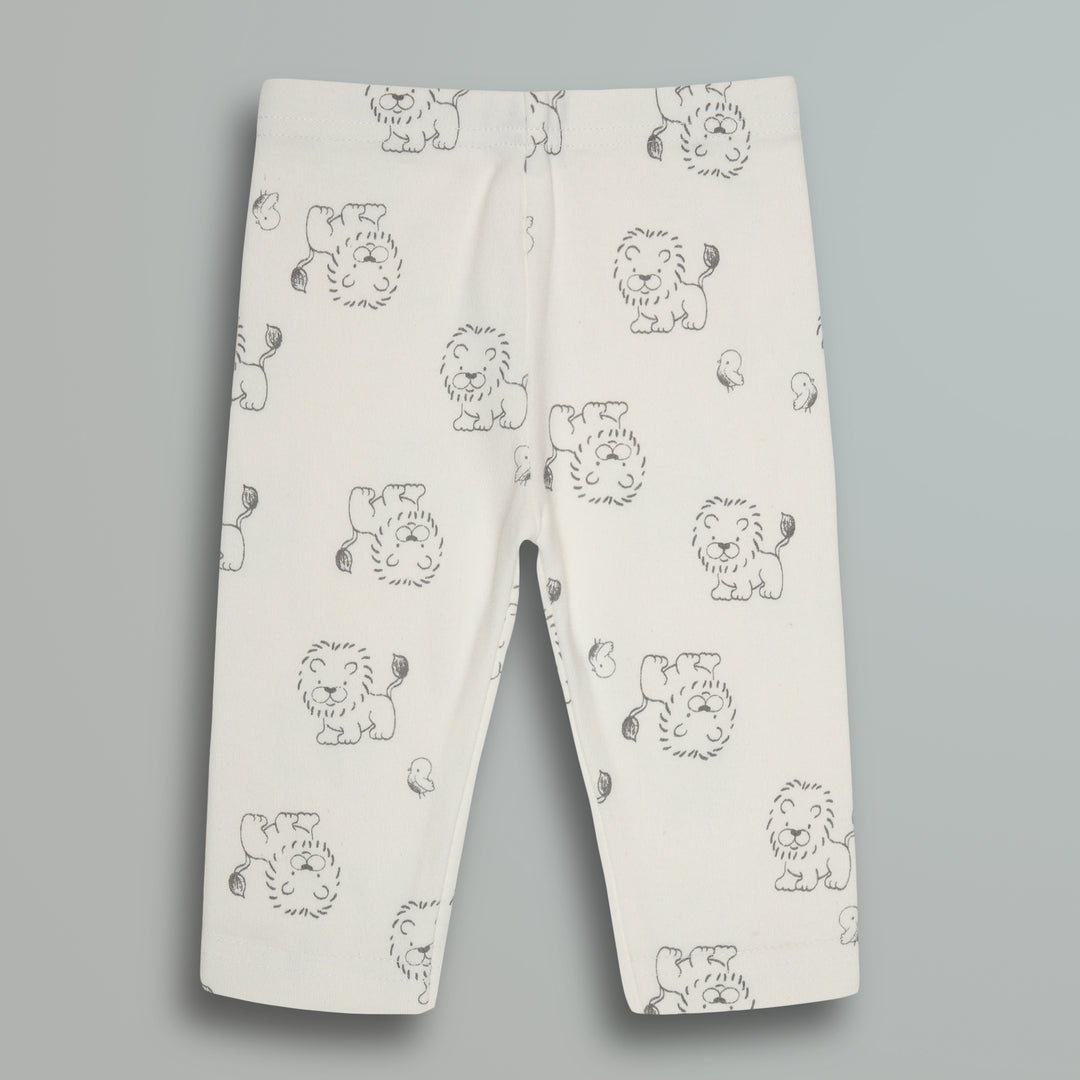 Cotton Onesies and Pant Set for Babies | Sleepwear | Lion Print - Urbanrac