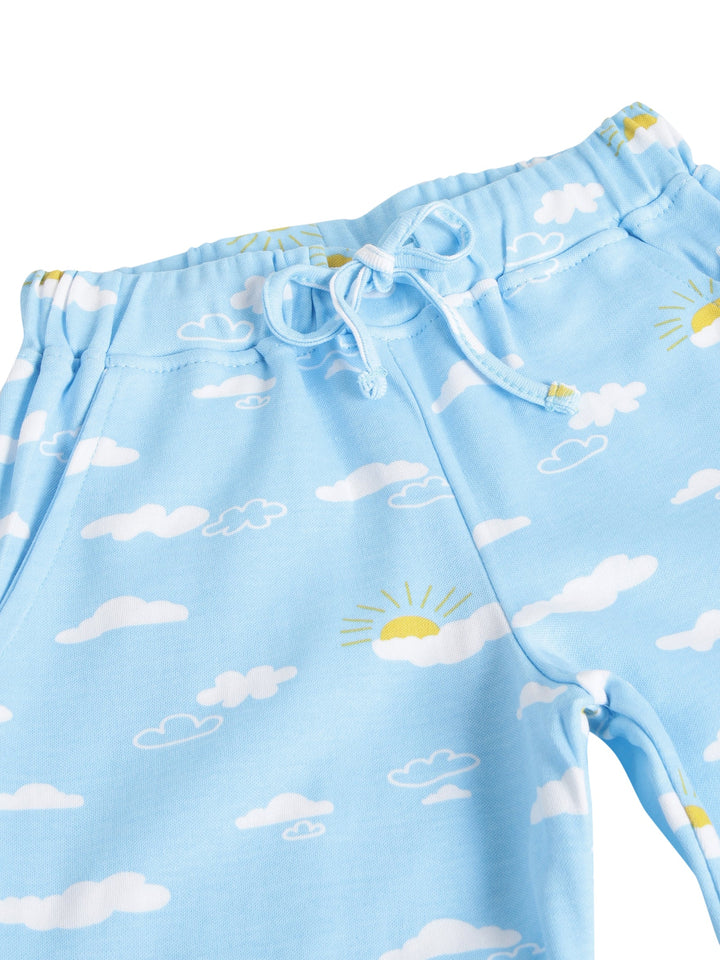 Organic Cotton Sleepwear Set for Toddlers| Cloud print - Urbanrac