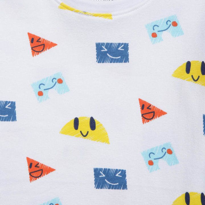 100% Cotton Co-Ord Sets | Little Kids | Shapes - Urbanrac