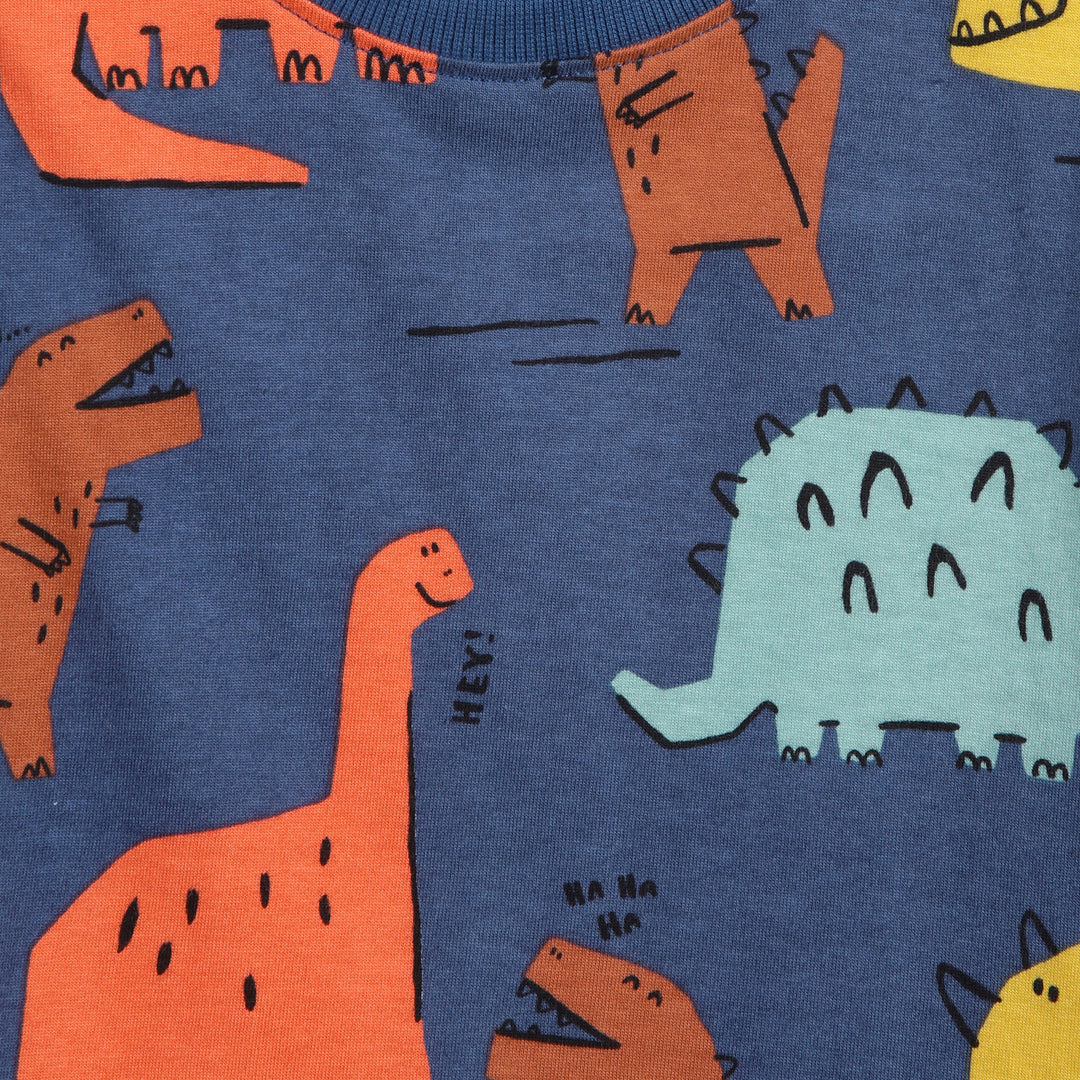 100% Cotton Co-Ord Sets | Little Kids | Dino Print - Urbanrac