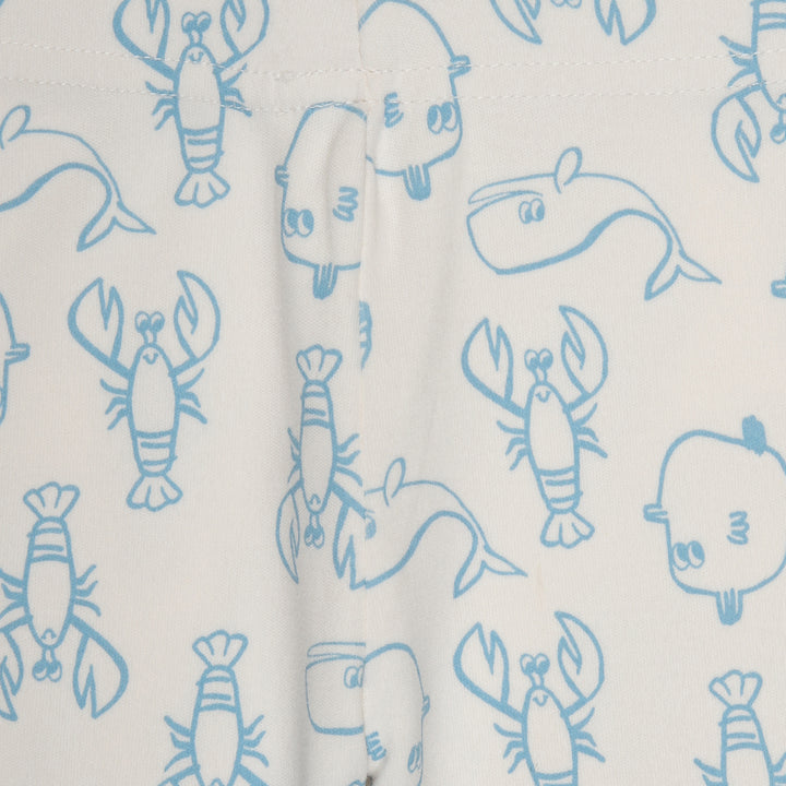 Cotton Onesies and Pant Set for Babies | Sleepwear | Sea Animals Print - Urbanrac