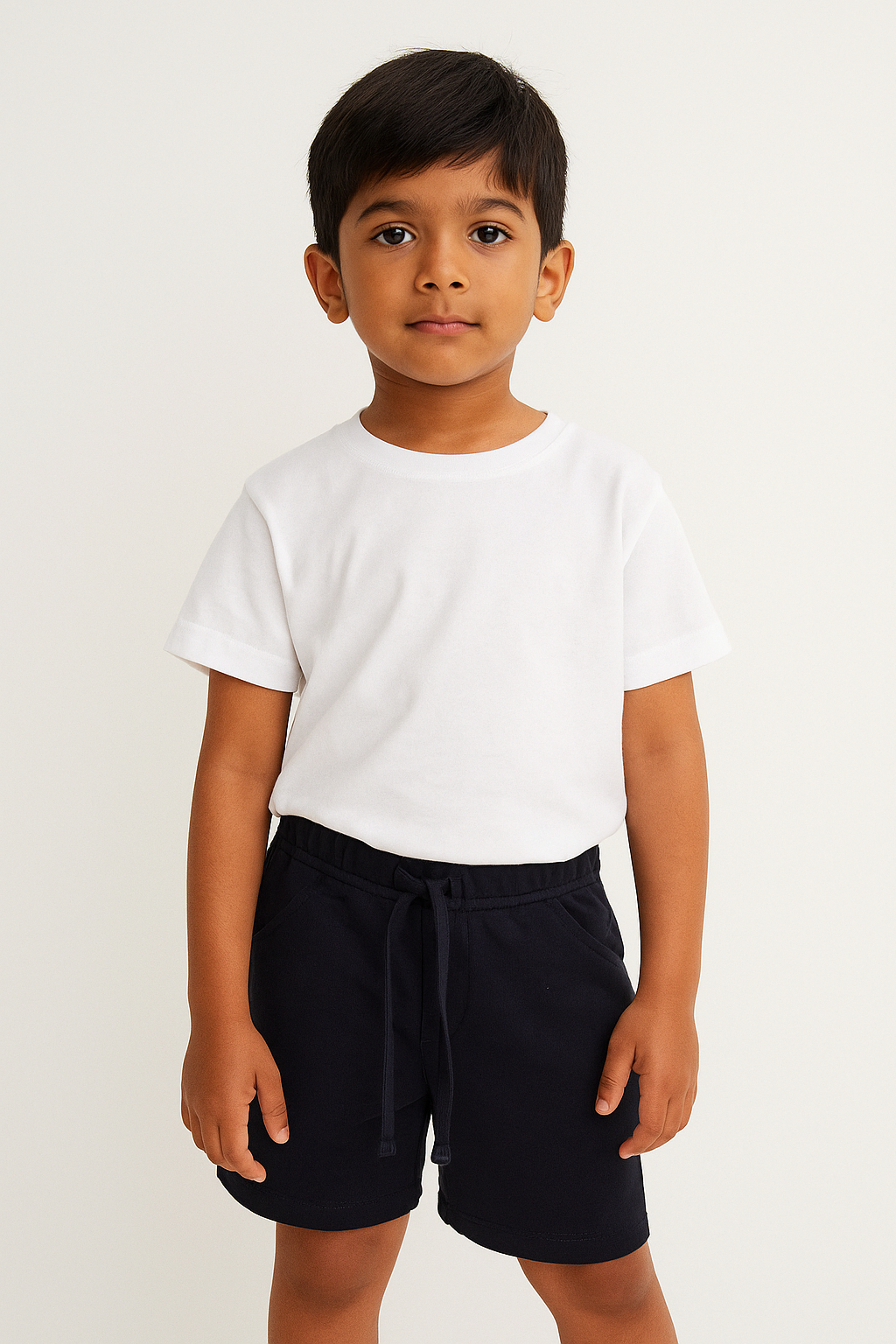 Everyday Comfort Kids’ Shorts – Pack of 2 (Navy & Sky Blue)