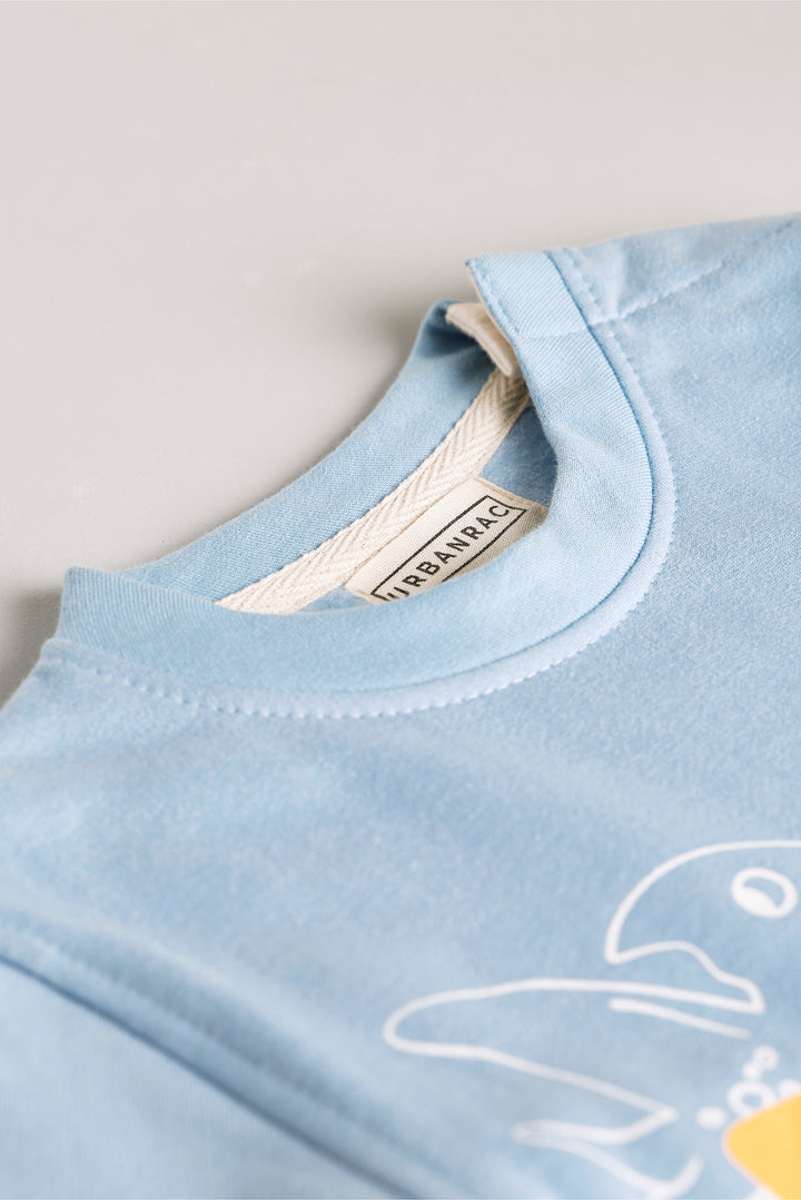 GOTS Certified Organic Cotton Sweatshirt Pant Set | Dino | Kids - Urbanrac