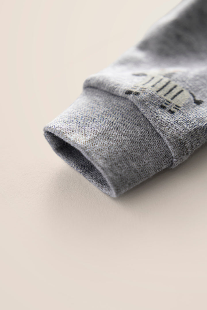 100% Cotton Onesies and Pant Set – Safari Friends (Grey)