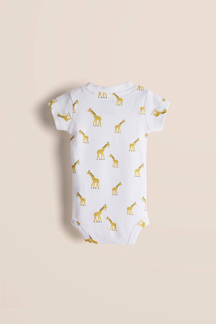 100% Cotton Onesies and Pant Set| Gentle Giraffe 6-Piece Newborn Cotton Clothing Set