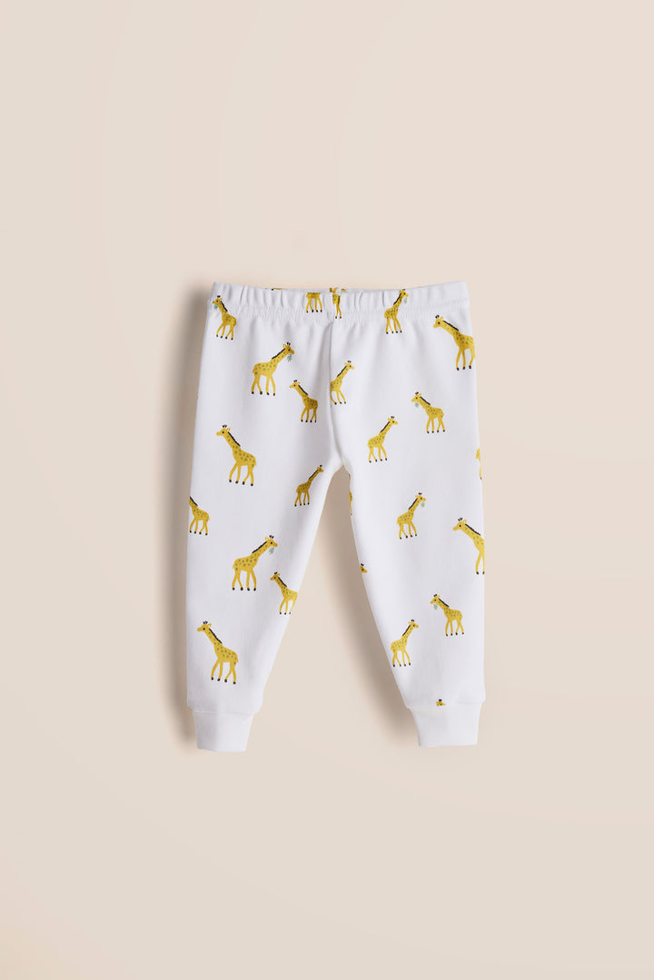 100% Cotton Onesies and Pant Set| Gentle Giraffe 6-Piece Newborn Cotton Clothing Set