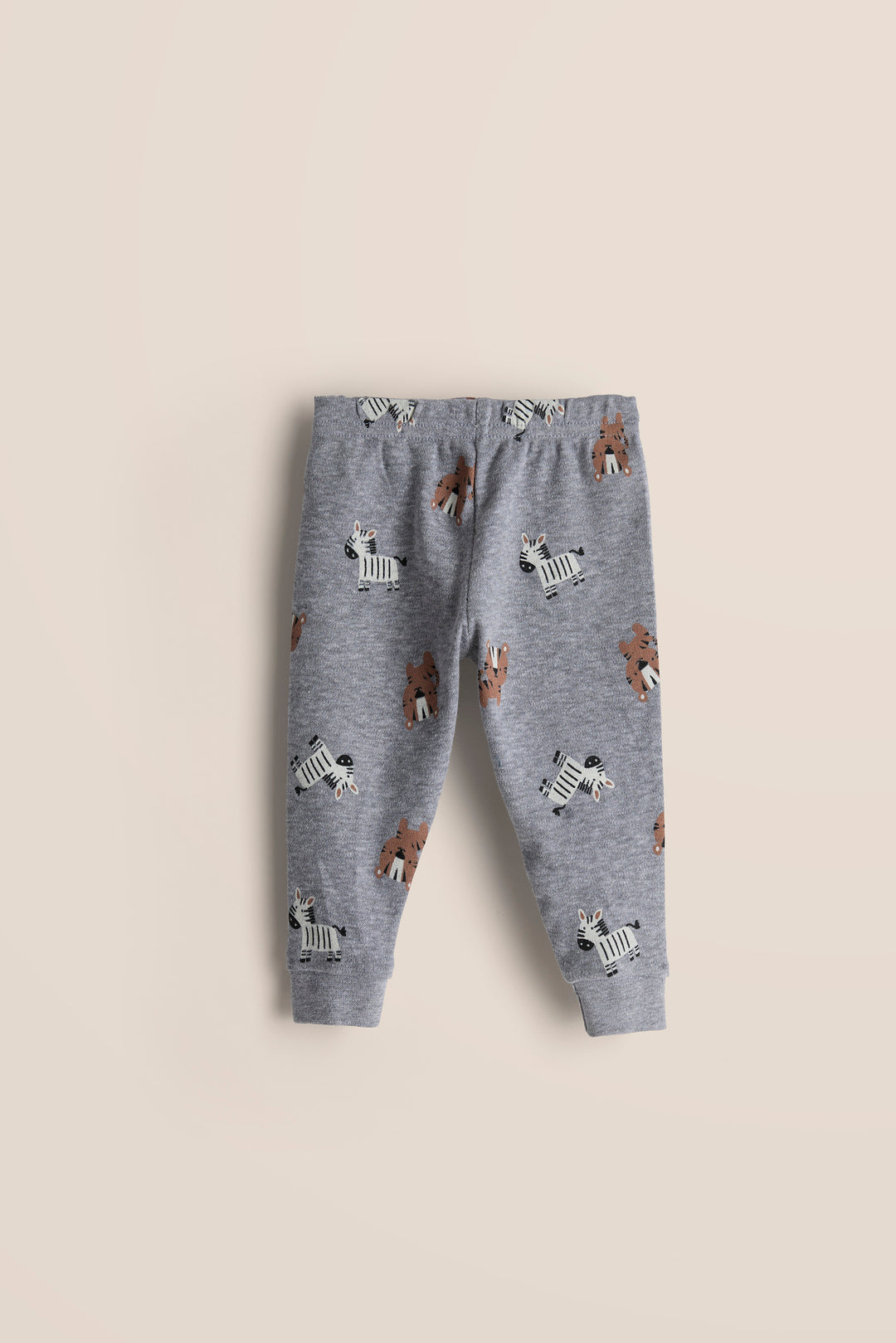 100% Cotton Onesies and Pant Set – Safari Friends (Grey)