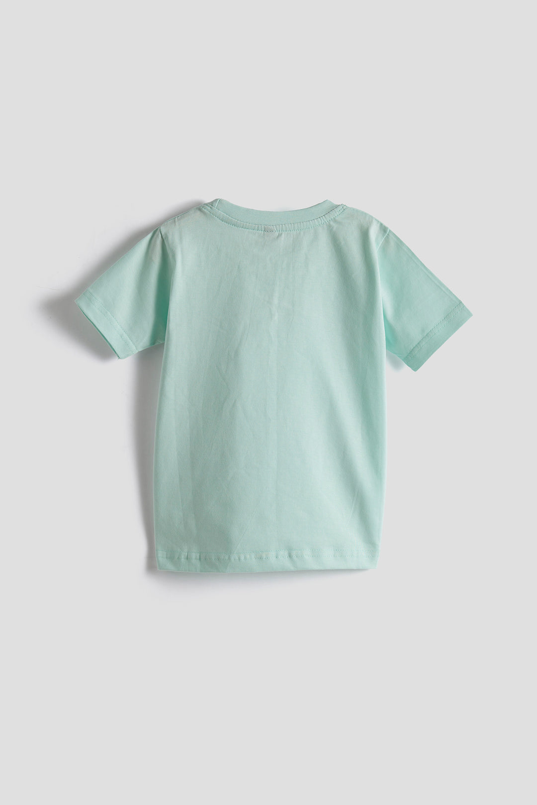 Girls’ Mint Green Cotton T-shirt with Bow Detail
