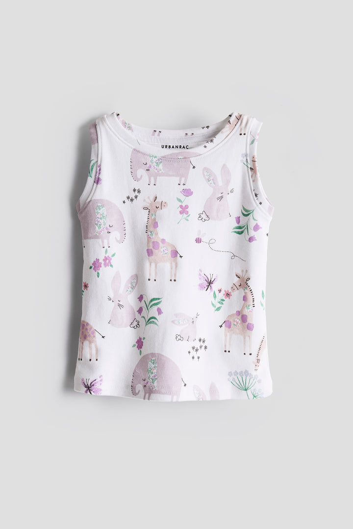 2-Pack Cotton Vest Tops | Pastel