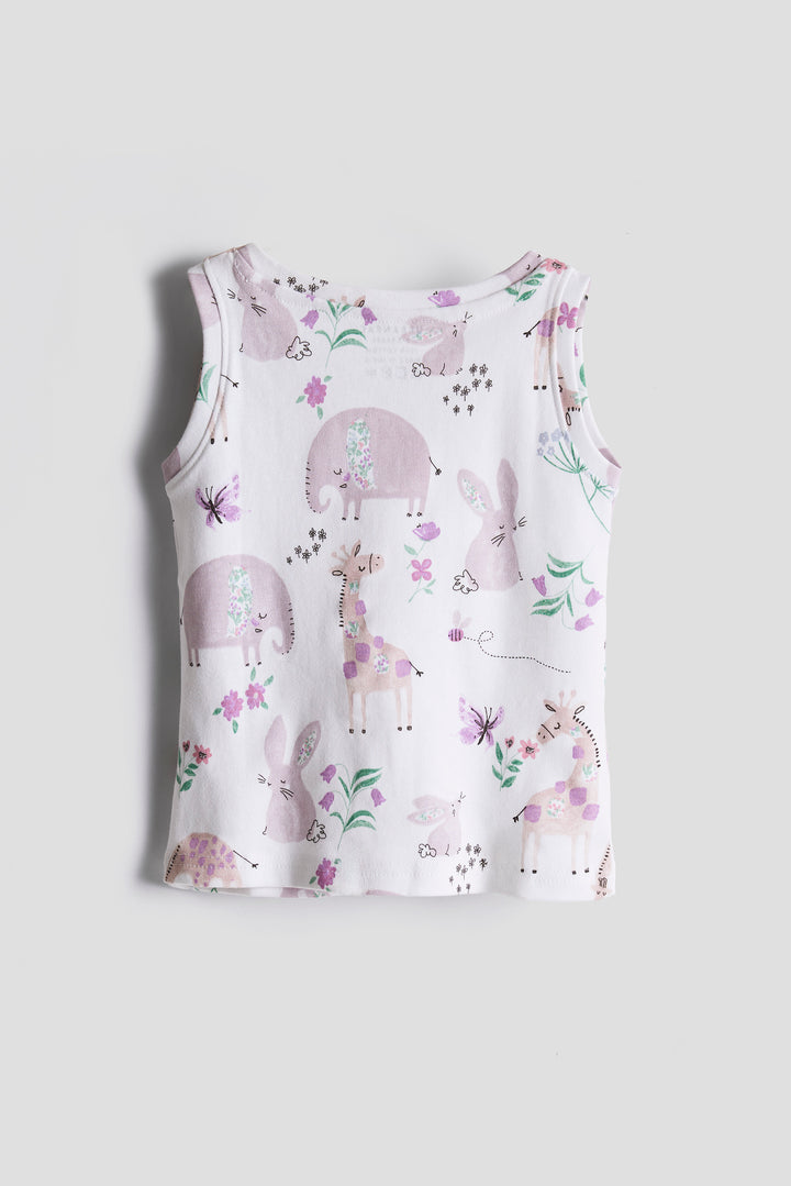 2-Pack Cotton Vest Tops | Pastel