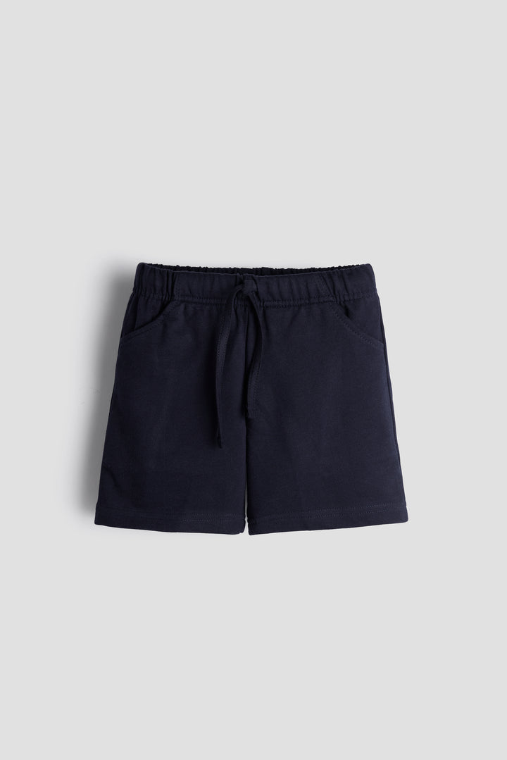 Everyday Comfort Kids’ Shorts – Pack of 2 (Navy & Sky Blue)