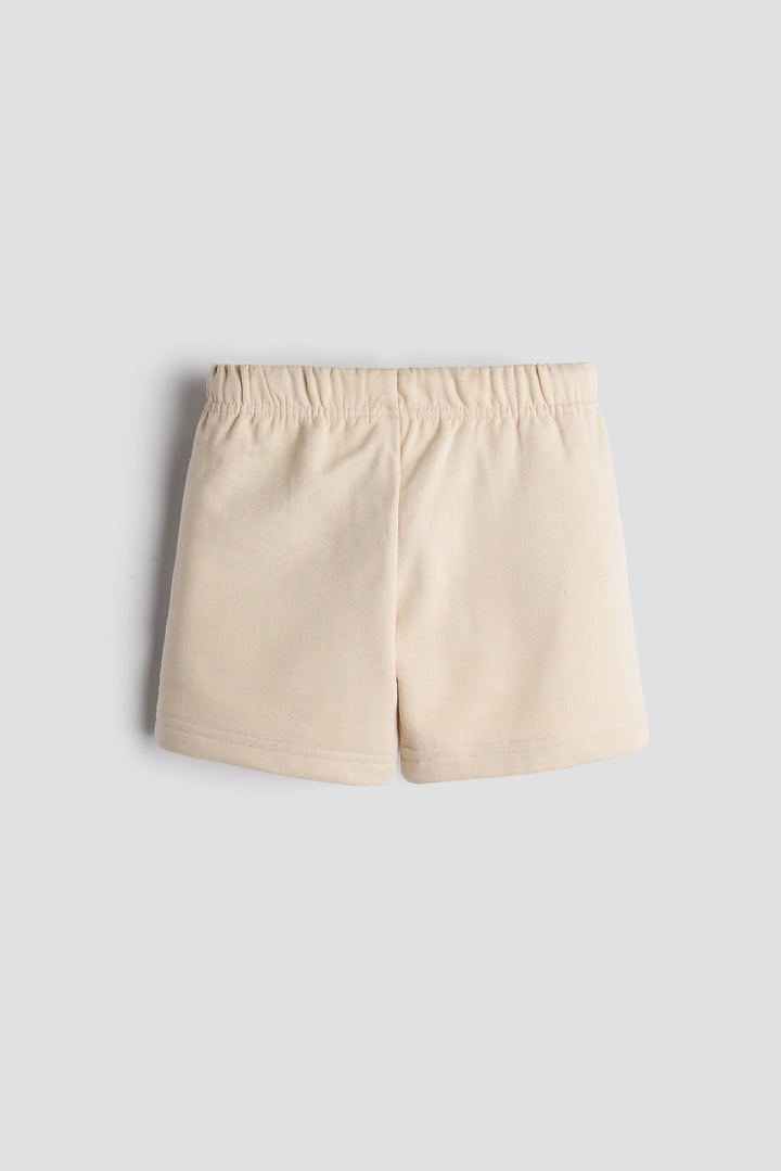 Everyday Comfort Kids’ Shorts – Pack of 2 (Beige & Black)
