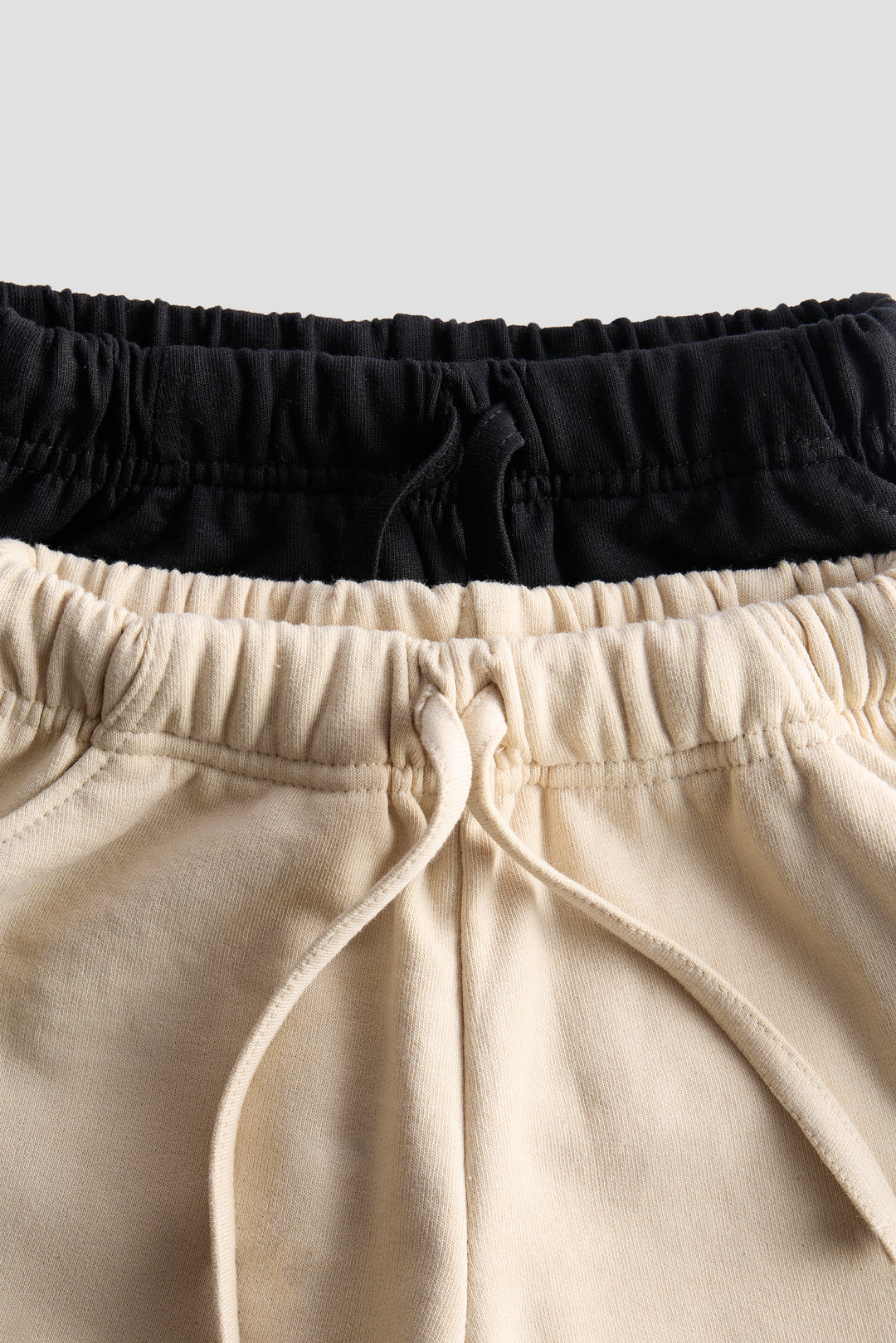 Everyday Comfort Kids’ Shorts – Pack of 2 (Beige & Black)