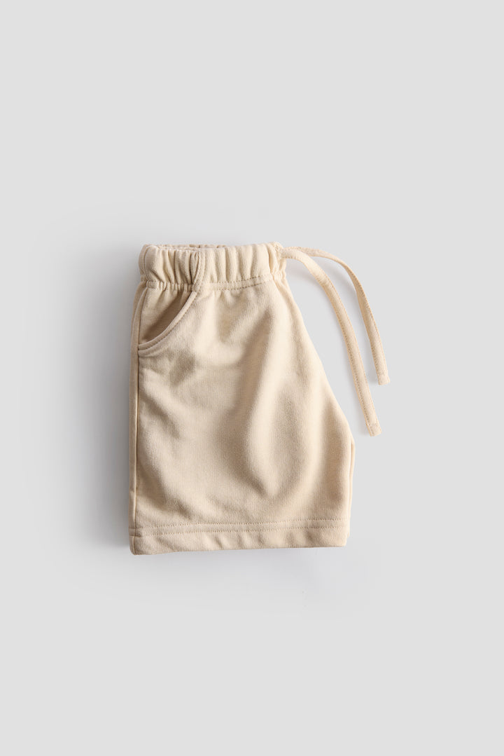 Everyday Comfort Kids’ Shorts – Pack of 2 (Beige & Black)