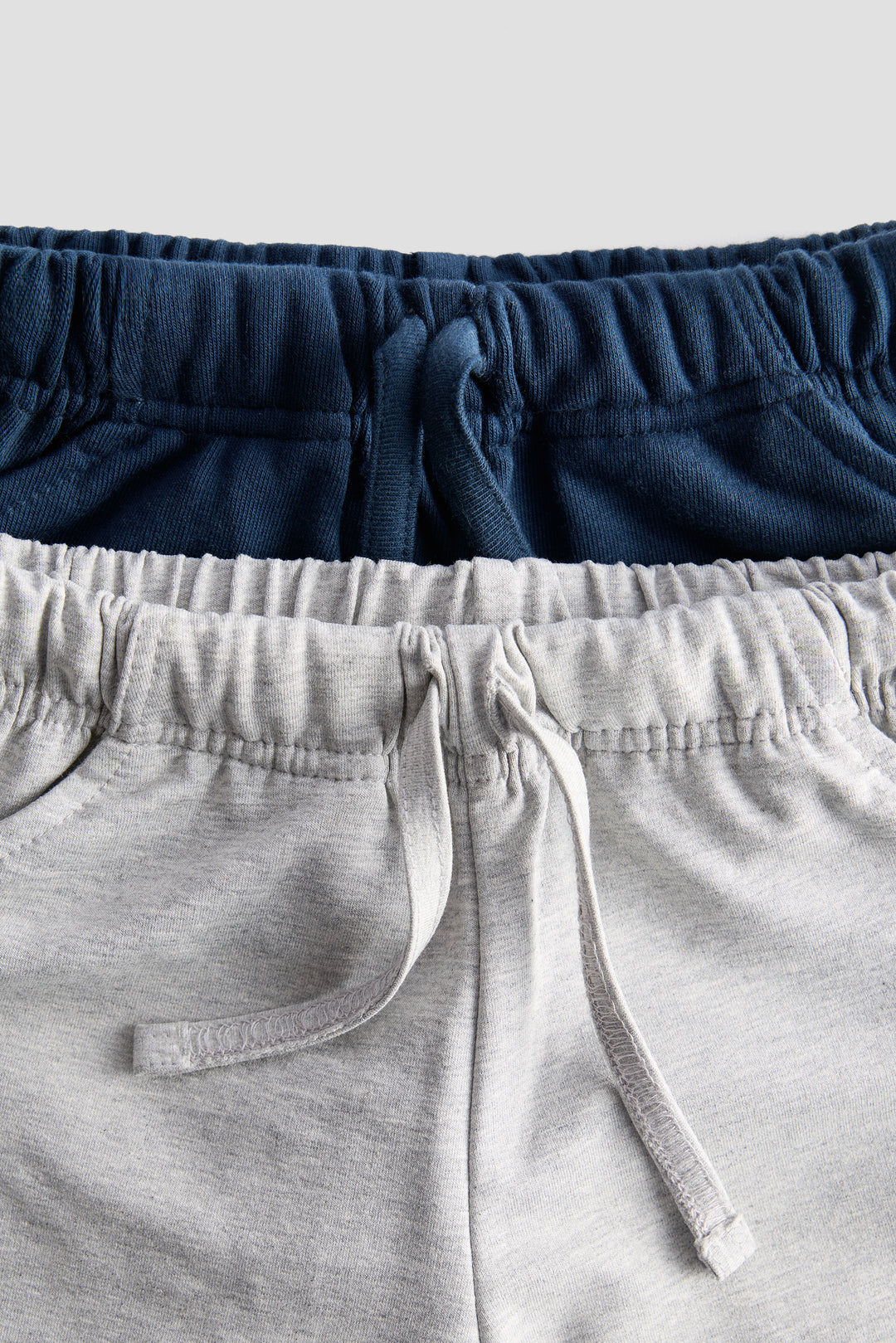 Everyday Comfort Kids’ Shorts – Pack of 2 (Grey & Dark Blue)